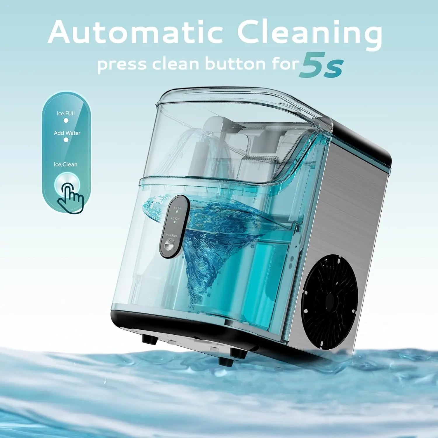 Nugget Ice Makers Countertop with 35lbs/24H