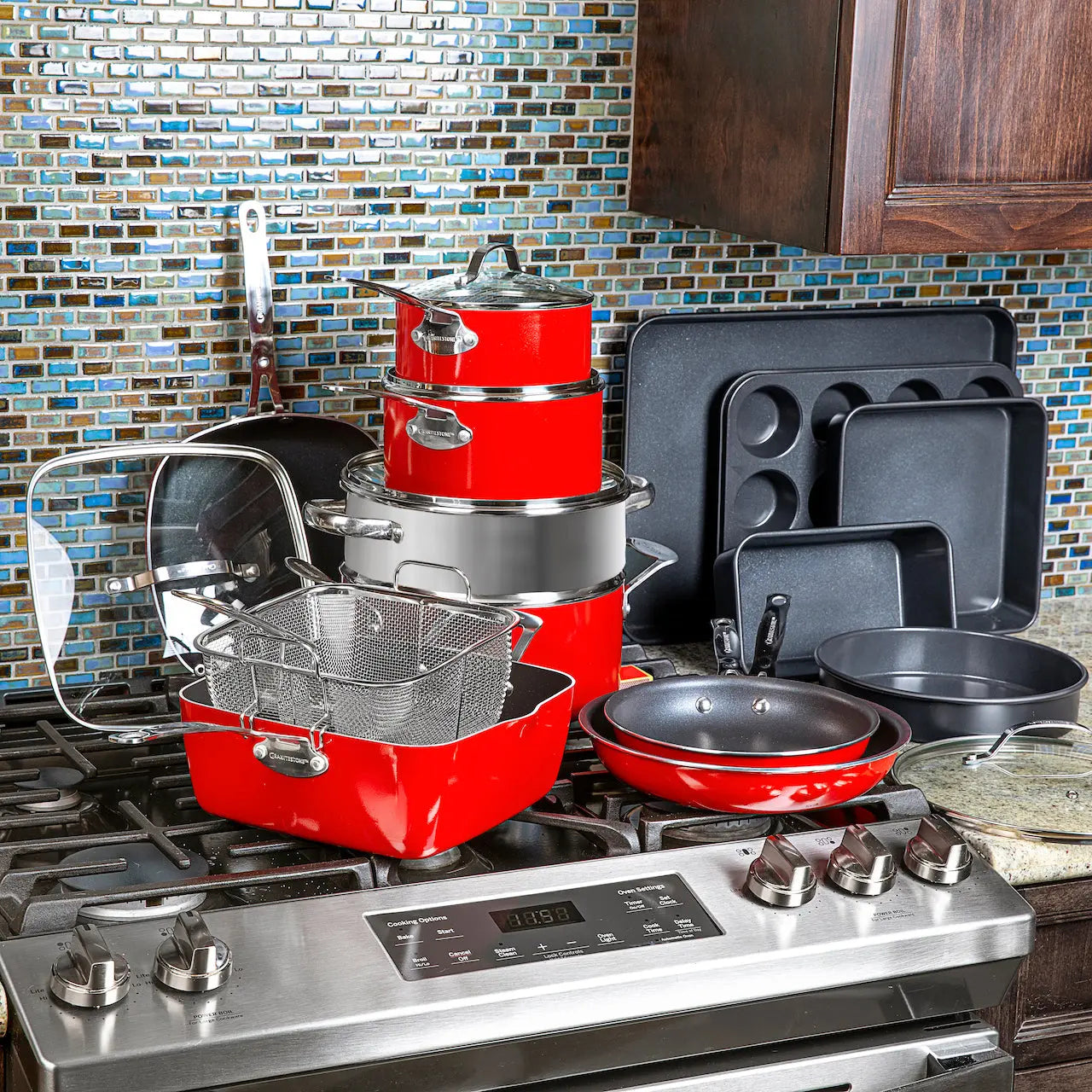 20pcs/set Cooking pots pans all in 1