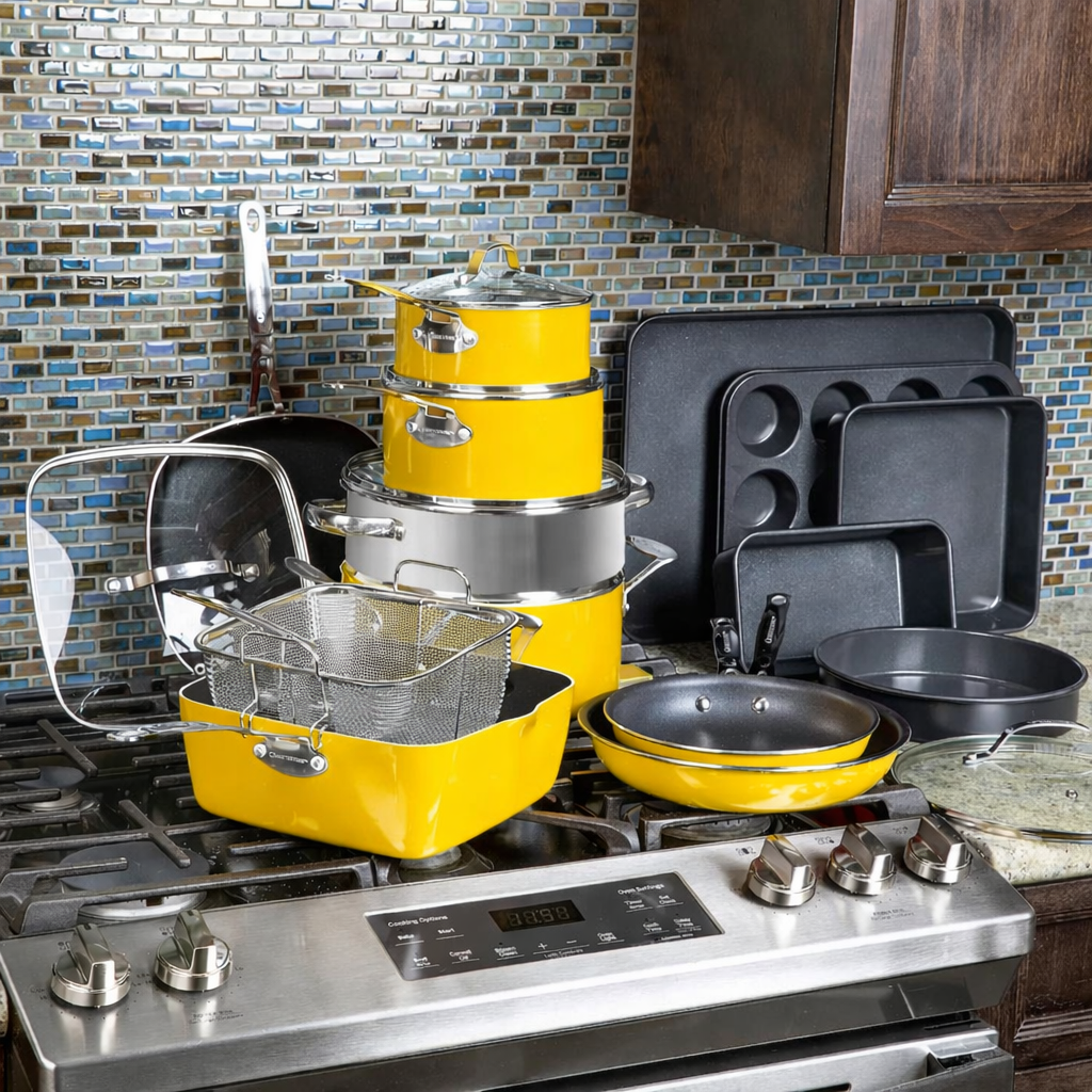 20pcs/set Cooking pots pans all in 1